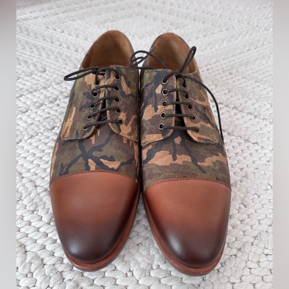 Taft Other - Men’s Taft Camouflage Brown Leather Dress Shoes